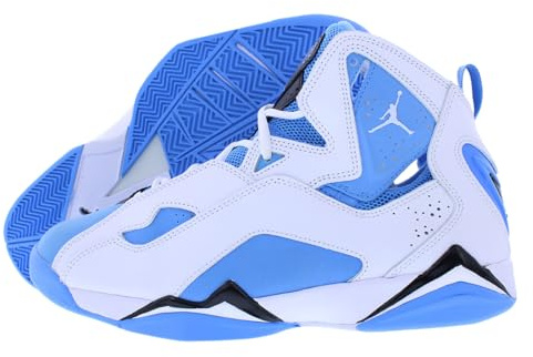 Jordan True Flight White/University Blue-Black (342964 140) para hombre, Blanco/University Azul-negro, 43 EU