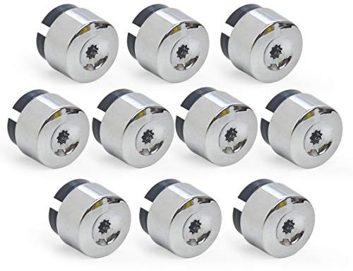 Radschraubenkappen,Radmutterkappen 10 stücke Chrom-Rad-Ansatz-Bolzenmut-Kappeabdeckung 7L6601173A. FIT AUF VERWENDUNG FÜR. Vw. Touareg 2004-2011 2011 2012 2013 2013 2014
