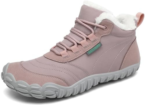 SAGUARO Stivaletti Invernali Donna Scarpe Neve Scarponcini Invernali Stivaletto con Pelo Caldo Stivali Neve Rosa,EU Gr.37