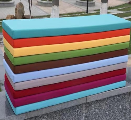 Wasserdichtes Bankkissen für Gartenmöbel, 80 x 30 x 5 cm, Outdoor-Bank, Stuhlauflage mit Terrassensitzkissen