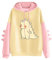 Generisch Kapuzenpullover Damen Farbblock Langarm Winterpullover Lustig Kuschelpullover Oberteile Lässig Sweatshirt mit Kapuze Aufdruck Damenpullover Vintage Hoodie Sport Kapuzenpulli Langarmshirt