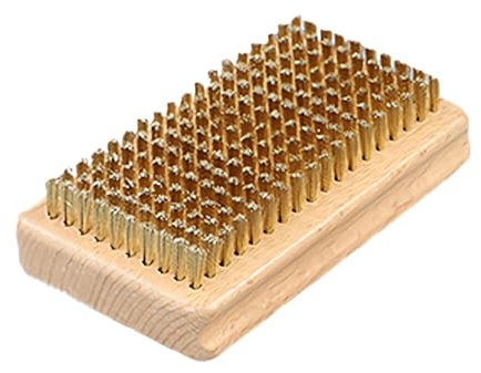 Ski Wax Brush, Hand-Operated Brush, Ski Cleaning Tool, Snowboard Wax Scraper, Brass Wire Ski Brush, Nylon Bristle Brush, Horsehair Wire Brush, Ski Maintenance Tool, Compact Ski Brush for Women Men