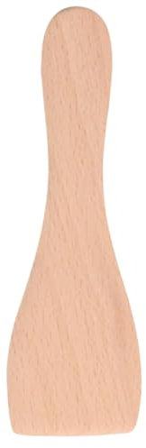 Wooden Pan Scoop - Natural Beech Scraper Spatula, Accessory Compatible with SEB, Tefal and Others, Ideal for Raclette, Grill and Wok (1)