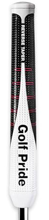 Golf Pride 2025 Reverse Taper Round Small Putter Grip | Putter Golf Grip with Dimpled Texture and Soft, Tacky Surface, Pistol, For Men and Women, Unique Shape to Optimize Both Hands