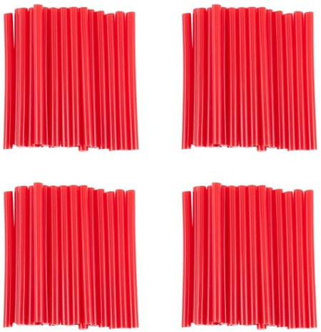 Gvvsjgdbis 80 bastoncini per colla a caldo rosso 7 x 100 mm per modello di