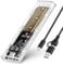 AXFEE Boîtier SSD M.2 nvme et sata, Adaptateur m2 Lecteur Disque Dur Externe, Boîtier Adaptateur SSD m2 USB 3.1 USB-C Disque Dur pour M.2 PCIe NVME M-Key & M+B-Key 2230/2242/2260/2280