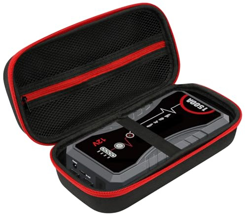 Linkidea Hard Shell Jump Starter Carrying Case, Shockproof Travel Storage Bag Compatible with Nexpow Q10S, Yaberauto YA80 Portable Car Battery Jump Starter