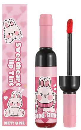 Tinte de labios de botella de vino tinto, tinte de labios rojo, mancha de larga duración, comodidad mate avanzada, diseño no desinteresado, 20 g, para rubor natural, ropa de día durante todo el día