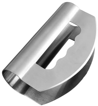 Alipis Doppeltes Messer Hacken Hubschrauber Salathacker Zerkleinerer Aus Edelstahl Silver