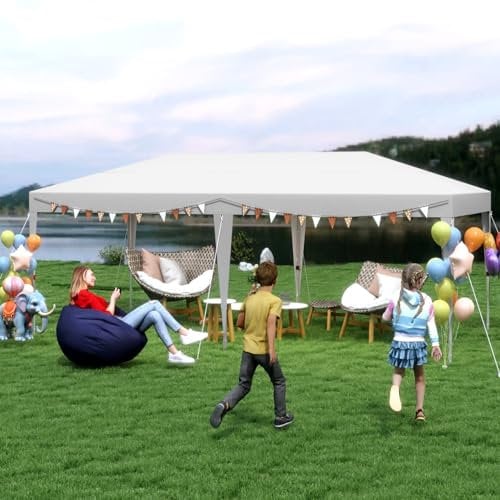 ACXIN Faltpavillon 3x6 Faltbar Partyzelt Gartenzelt, Pavillon Outdoor inkl. Tragetasche & Erdanker, Wasserdicht & UV-Schutz, Höhenverstellbar (Weiß, ohne Seitenwänden)