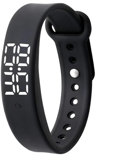 Silent Vibrating Alarm Wristband Waterproof Reminder Watch with 10 Alarms