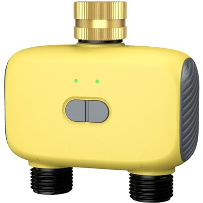 YTtkku Automatic Irrigation Timer Double Outlets App Control Weather Resistant Water For Lawns Gardens And Yard Use Auto Sprinkler For Outdoor Garden