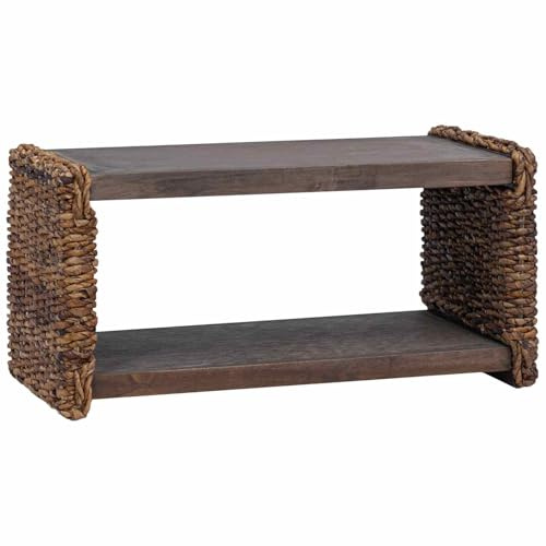 vidaXL Couchtisch Natur 70 x 35 x 35 cm Massives Mahagoni Holz