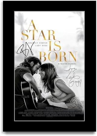 HWC Trading A Star Is Born Geschenke Geduckter Poster Signiertes Autogramm Foto für Fans von Film Memorabilien (ID-002752) - A4 Nur Druck