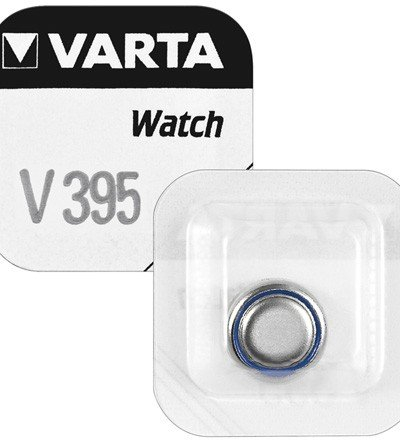 Varta V395/SR57 Knopfzelle Silberoxid Uhrenbatterie, 1 Stück