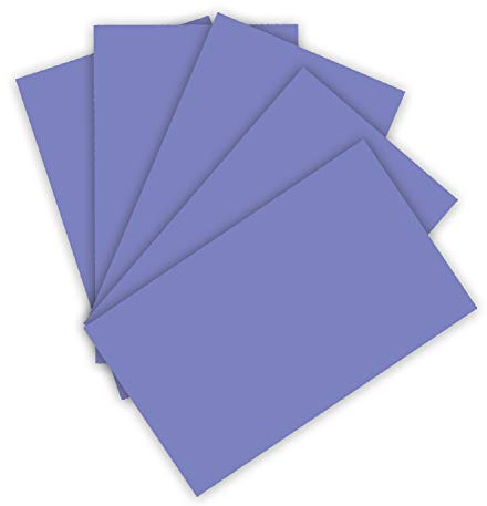 folia 6337 – Papier de Couleur 130 g/m², Papier à Dessin en Bleu Violette, Format A3, 50 Feuilles, comme Base pour de Nombreux travaux manuels