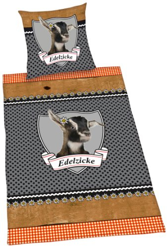 Herding 445957050 Bettwäsche Edelzicke, Kopfkissenbezug: 80 x 80 cm + Bettbezug: 135 x 200 cm, 100 % Baumwolle, Renforce