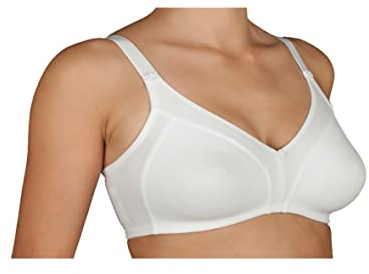 Selene, Reggiseno Donna in Cotone Traspirante, Senza Ferretto e Imbottitura, Collezione Blanca, Colore Bianco, Taglia 7C