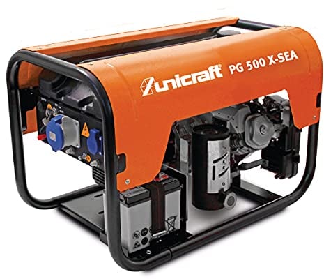 Unicraft Synchron-Stromerzeuger PG 500 X-SEA (Benzin, Tankvolumen 18 l, Antrieb Honda GX270, Handstart + E-Start, 1 x 230 V, Schuko / 1 x 230 V, 32 A) 6702051