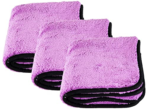 Liquid Elements Purple Monster Mikrofasertuch Microfaser 1800 GSM 40 x 40 cm (3 St?ck)