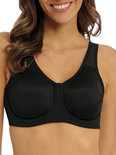 Wacoal Simone Underwired Sports Bra Black Black 34FF