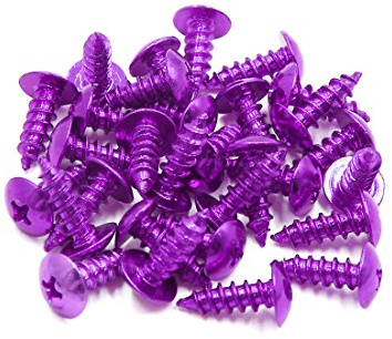 sourcingmap 30pcs Universal Purple Motorcycle Self Tapping Bolts Screws | tapping bolts, Cross head self tapping, Screws