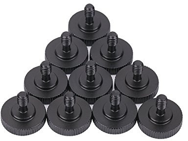 EBTOOLS 10Pcs 1 / 4in Stecker auf Buchse Conversion Adapter Schraube für Dual L-förmige Kamera Blitzhalterung