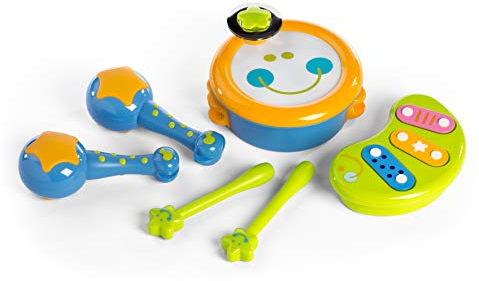 Musikinstrumente für Babys Baby Orchestra, Trommel mit Schlägern, Rasseln und Xylophon-97284