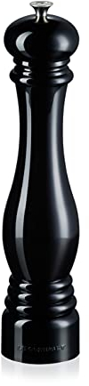 Le Creuset Classic Adjustable Pepper Grinder, Large, Chip-resistant ABS Plastic, Anti-corrosion, 518 g, Black Onyx, 96002700140000, 30 cm