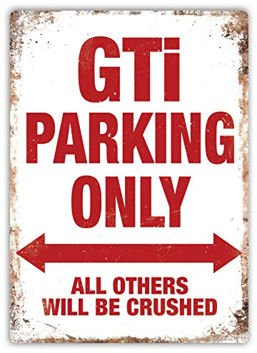 Lorenzo GTI Parking Only Vintage Metall Eisen Malerei Plaque Poster Warnschild Wohnzimmer Cafe Bar Bier Club Party Weihnachten Hochzeit Dekoration