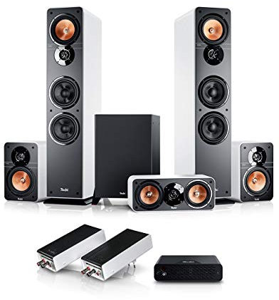 Teufel Ultima 40 - Impianto audio surround wireless 5.1 per home cinema e subwoofer, alta qualità, HiFi