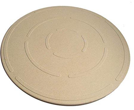 Pizza Stone-Pietra rotonda per cottura in cordierite-Antiaderente resistente al calore Pizza per griglia Padella in pietra-Strumenti di cottura perfetti per il ristorante di casa BBQ (22.8cm)