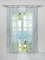 ESLIR 2er Set Flächenvorhänge Schiebegardinen Voile Gardinen mit Schlaufen Schiebevorhang Transparent Vorhang Wellen Muster Grau BxH 57x245cm 2 Stück