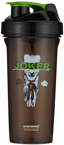 Smartshake Lite The Joker Protein Shakes Bottle 800ml – BPA Free Gym Smart Shaker Bottle Cup per proteine in polvere, DC Comics Batman Joker Merchandise Regali