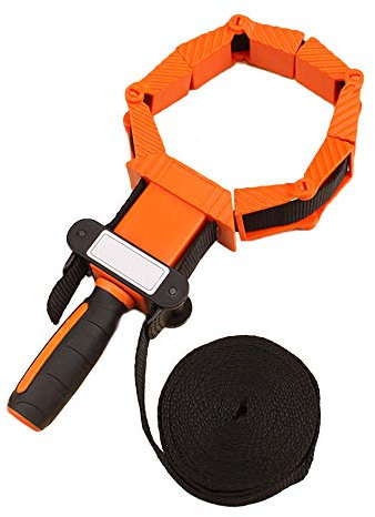 ANCLLO Multifunction Belt Clamping Tools, Woodworking Quick Adjustable Band Clamp Polygonal Clip 90 Degrees 4m Pure Nylon Strap Clip