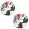 AXEN Ice Mountain Under The Sun Patches Embroidered Iron-on Badge Patches, Iron On Sew On Emblem Patches DIY Accessories, Pack of 2