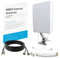 Waveform 2x2 MIMO Panel Antenna Kit | 4G and 5G Compatible Modem, Router, Gateway and Hotspots | Cellular Antenna with 30ft RS240 Cable, U.FL, TS9, and SMA Adapters