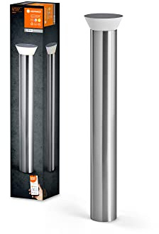 LEDVANCE SMART+ Outdoor WiFi-Wegeleuchte 10W, 850lm, grau, mit warmweißem Licht (3000K) und 16 Mio. Farben, hochwertiges Edelstahlgehäuse, steuerbar per App, kompatibel mit Amazon, Google und Co.