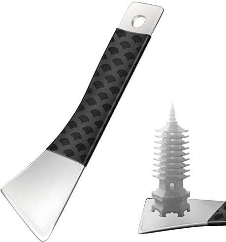 EVOULTES Upgraded 3D Printer Scraper Tool, Polished Stainless Metal 3D Printer Spatula for Model Removal Safety, Professional 3D Printing Accessories Without Damage Building Bed