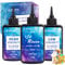 JDiction UV Resin Bundle - 300g Total - Regular, High Viscosity and Low Viscosity - Crystal Clear UV Resin for Jewelry Making, Doming, Coating, Detail Molds and Casting Resin Crafts