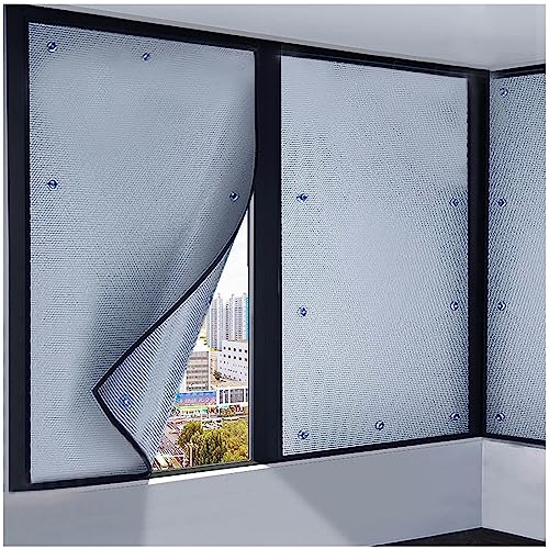 Película para Ventanas De Aluminio Película Aislante,película Reflectante Calor,película Privacidad para Solarium Cristales,película para Ventanas Protección Solar Blackout,WxH-160x250cm/63 * 98in