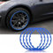 EVANEM 4PCS 18/19/20 Zoll Auto Felgen Ring Protektoren,Für Lexus RX GX LX LM LC RC SC RC-F LFA,Fahrzeug Felgen Schutzstreifen,19inch-Blue