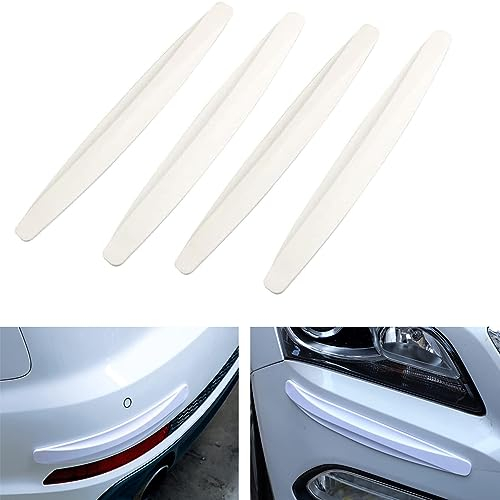 Voarge - Set di 4 strisce adesive universali per auto e angoli dell’auto, colore: bianco