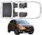 Trimak Passgenau 3D Fussmatten & Kofferraumwanne Auto Set Kompatibel mit Renault Captur 1 Gen 2013-2019 Auto Zubehör Gummimatten & Kofferraummatte Autos TPE Allwetter Geruchlos rutschfest Schwarz