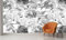Audace Liberté papier peint panoramique fleur d'Art en noir et blanc soie 355×250 cm papier peint 3D géant salon chambre salle à manger chambre d'enfant décoration murale