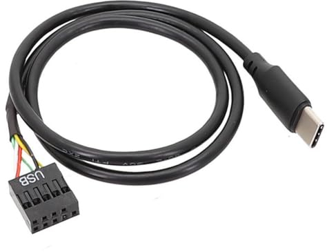 NIEI 1 Uds. Cable USB de 9 A USB Tipo C para Placa Base de Computadora A USBC Pantalla Secundaria PC Pantalla LCD Adaptador de Cable USB de 9