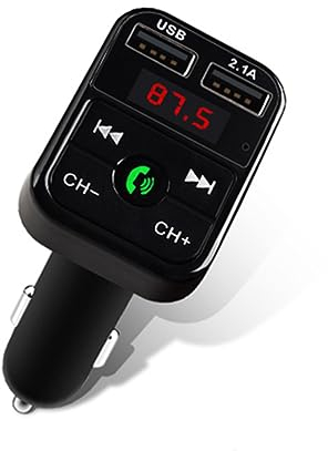 Homoyoyo Gadgets para Coches Electrónica del Coche Soporte De Coche para Teléfonos Móviles Cargadores para Carro TF Reproductor De Música Pantalla De Voltaje del Coche Reproductor De Mp3