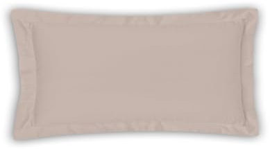 Magano® Luxus Kissenbezug 40x80 Taupe | Bambus & Baumwolle Satin | 400 TC Premiumqualität | Hypoallergen & Klimaregulierend | 5cm Stehsaum | Kopfkissenbezug 40x80 cm | Beige