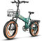 SAMEBIKE 20 Zoll E Bike Elektrofahrrad Fat Tire E-Fahrrad klapprad 48V10/15Ah Akku,Off-Road Mountainbike,Cruise-Modus kann eingestellt Werden,City EBike Herren Damen (grün)
