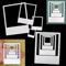 Nest of 4 Instant Camera Photo Frame Metal Cutting Dies, Card Making, Scrapbooking, Photo Albums, Stencils, Paper Crafts, H0